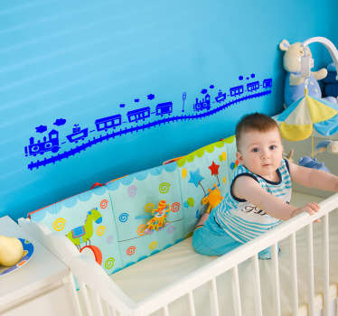 아이들 스티커 증기 기차