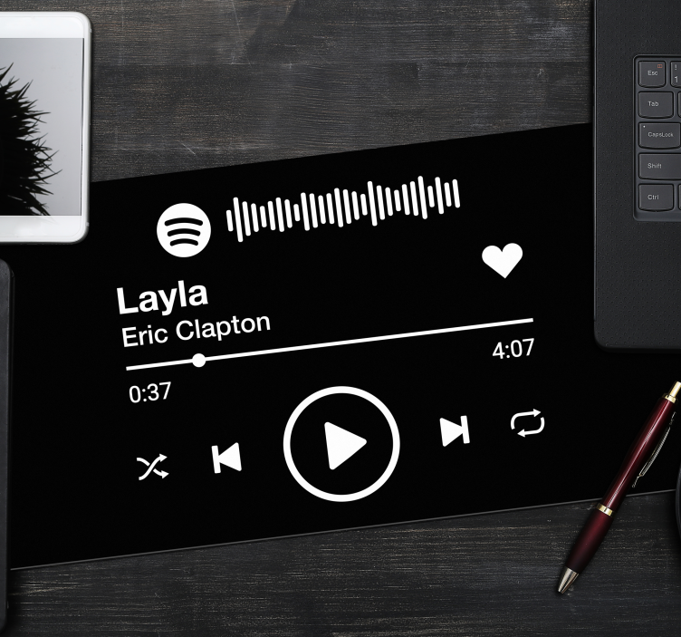 개인화 된 마우스 매트를 spotify - TenStickers