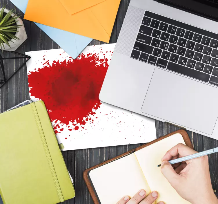 피가 더 많은 마우스 패드를 얼룩지게합니다. - TenStickers