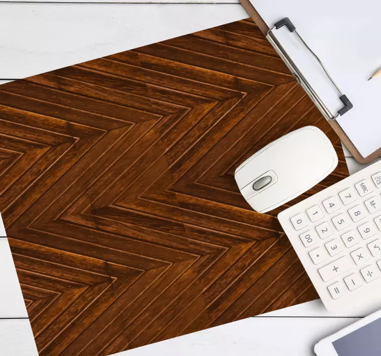 코스모폴리탄 스타일의 나무 지그재그 효과 마우스 패드 - TenStickers