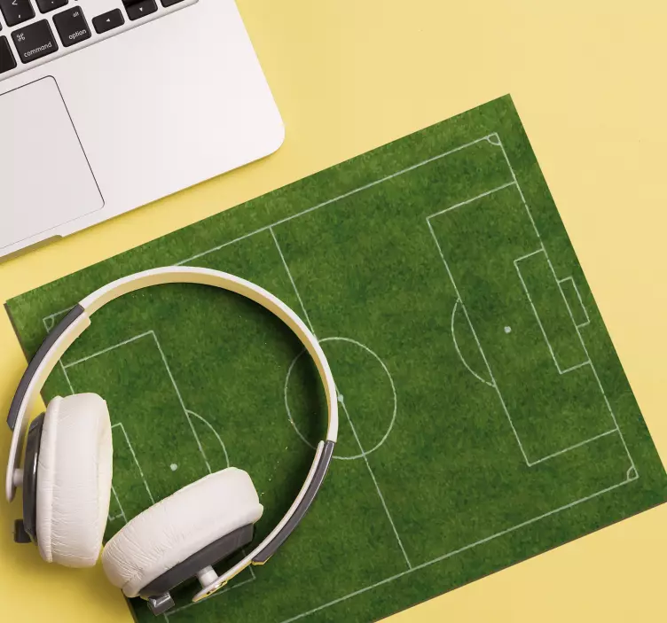 축구장 세계지도 마우스 패드 - TenStickers