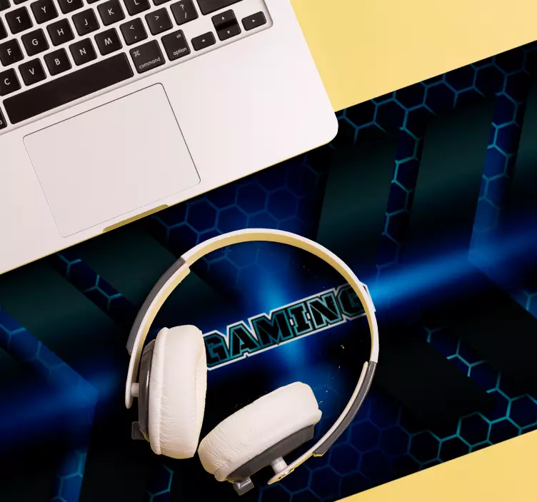 게이머 벌집 블루 게임 마우스 패드 - TenStickers