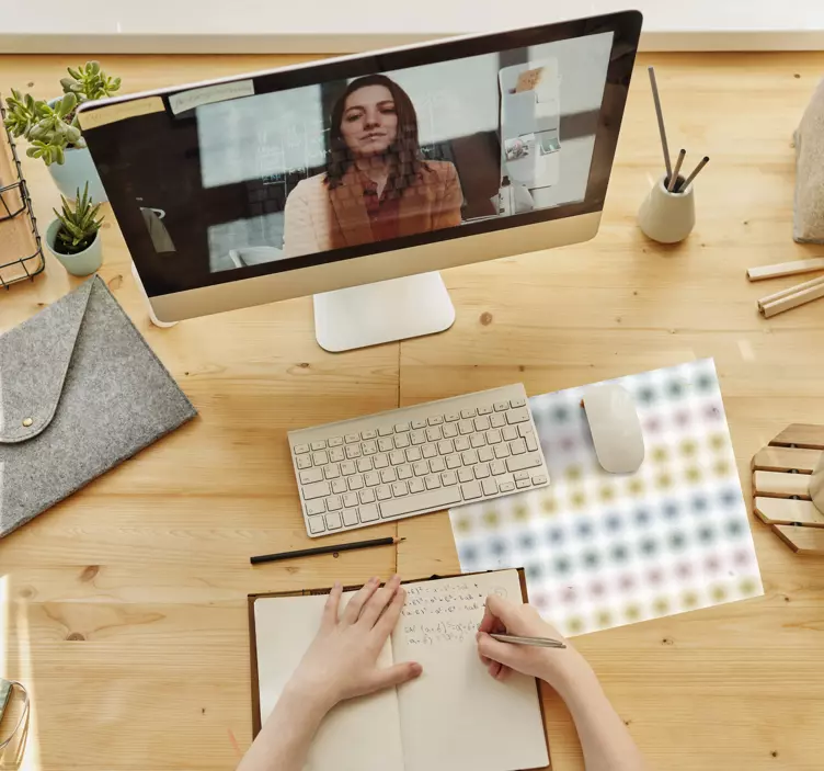 패턴 마우스 패드 기하학적 컬러 점 - TenStickers