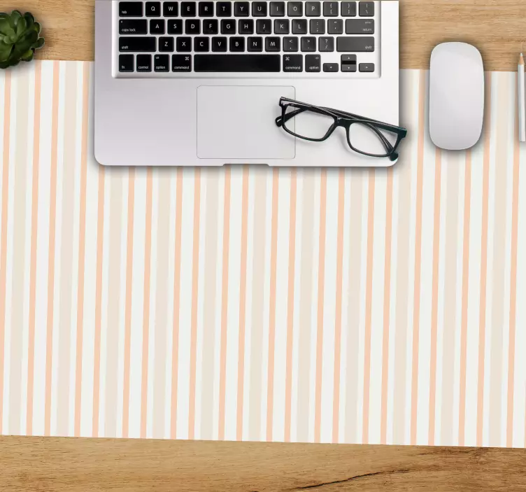 누드 컬러 줄무늬 마우스 패드 패턴 - TenStickers