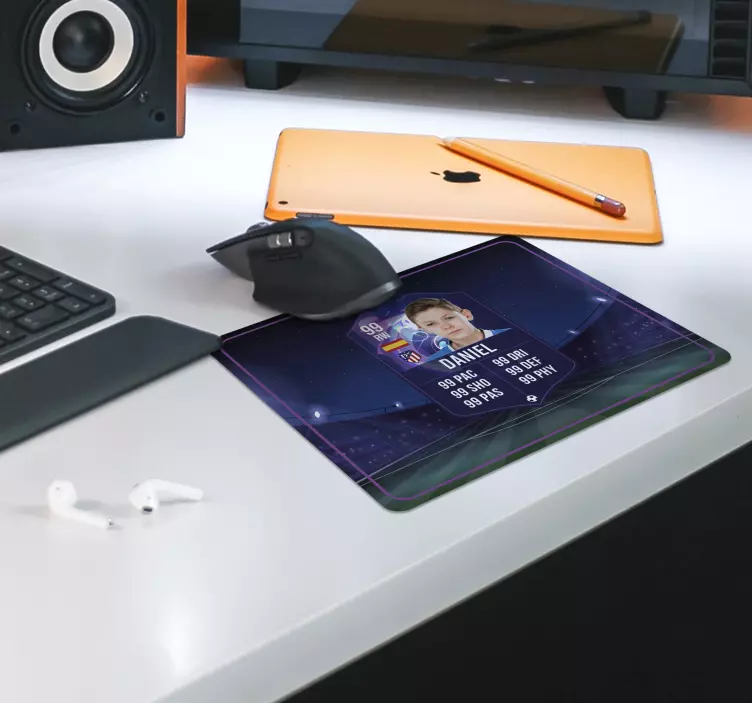 게이밍 마우스 패드 축구 선수 카드 - TenStickers