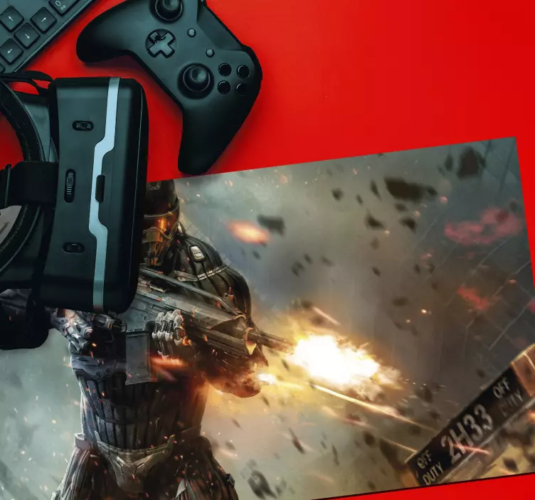 군인 게임 마우스 비닐 패드 - TenStickers