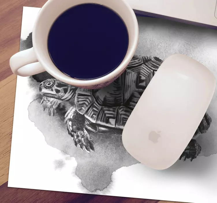 빈티지 거북이 이미지 마우스 패드 - TenStickers