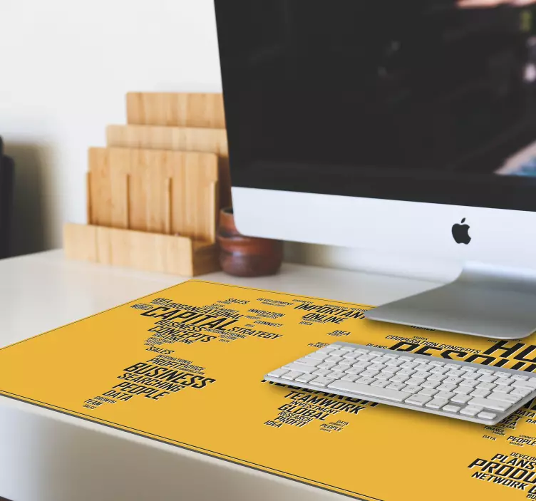 세계지도 회사 세계지도 마우스 패드 - TenStickers