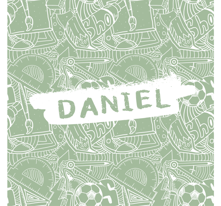 청소년용 블라인드 녹색 학교 분필 - TenStickers