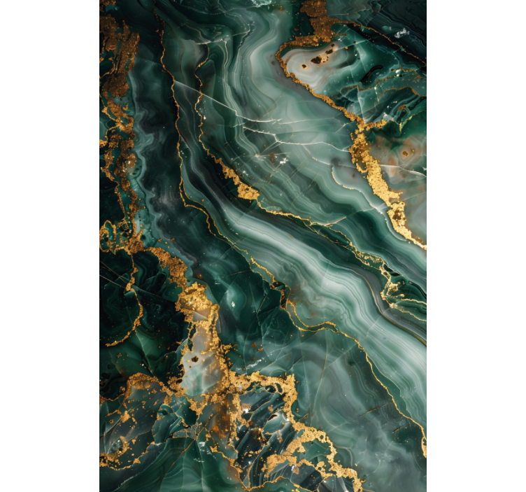 화장실 블라인드 고급 녹색 대리석 모조 - TenStickers