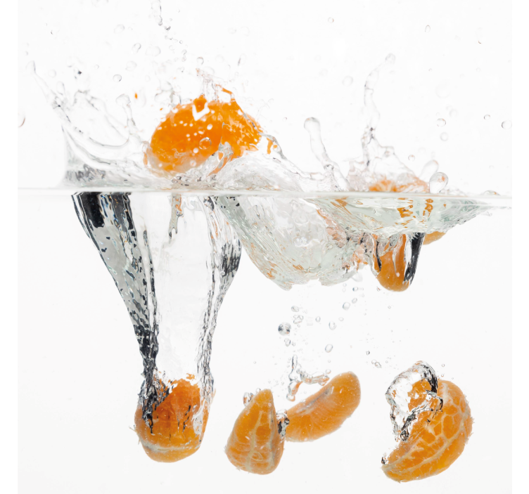 주방 블라인드 물에 담긴 과일 - TenStickers