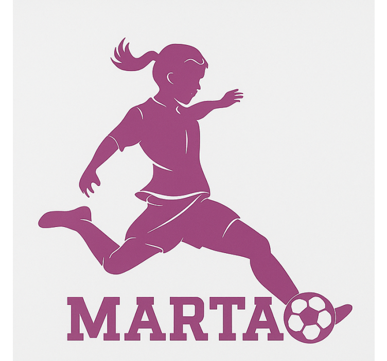 아동용 블라인드 여자 축구 선수 - TenStickers