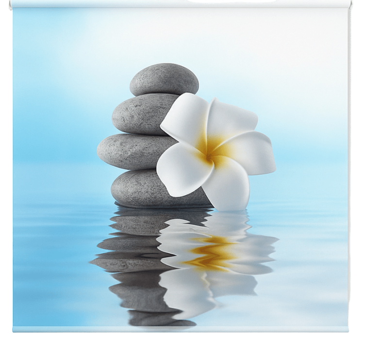 화장실 블라인드 젠 반투명 블루 - TenStickers