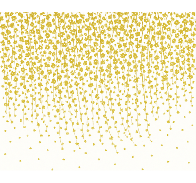 화장실 블라인드 꽃 폭포 - TenStickers