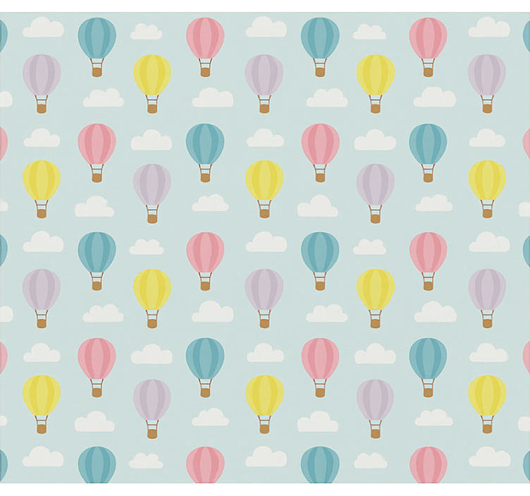 아동용 블라인드 파란색 열기구 - TenStickers