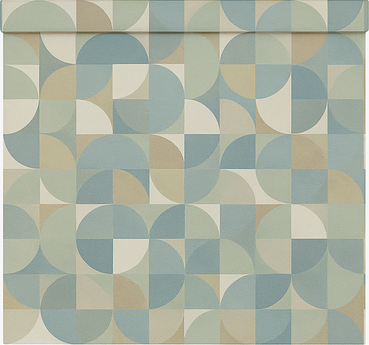 모던 블라인드 녹색 추상 형태 - TenStickers