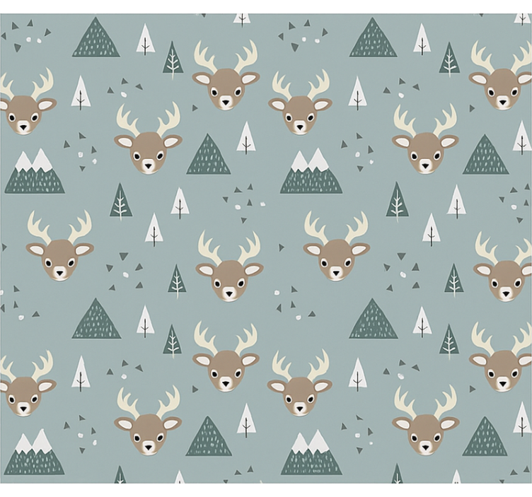 아동용 블라인드 노르딕 디어 디자인 - TenStickers