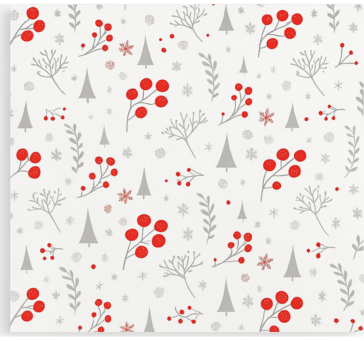 현관 블라인드 빈티지 크리스마스 패턴 - TenStickers