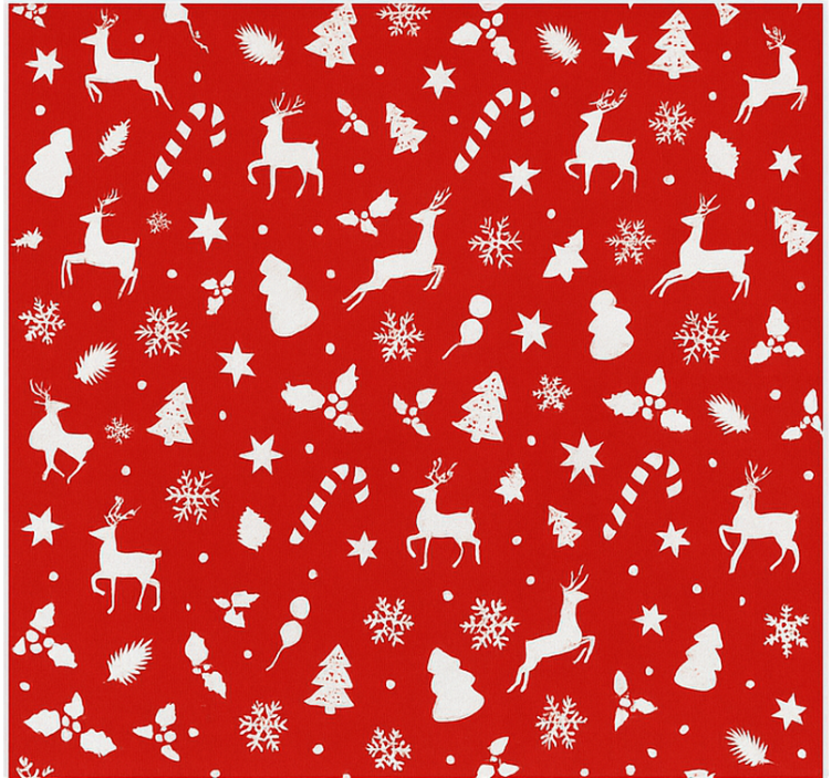 현관 블라인드 파스텔 산타 패턴 - TenStickers