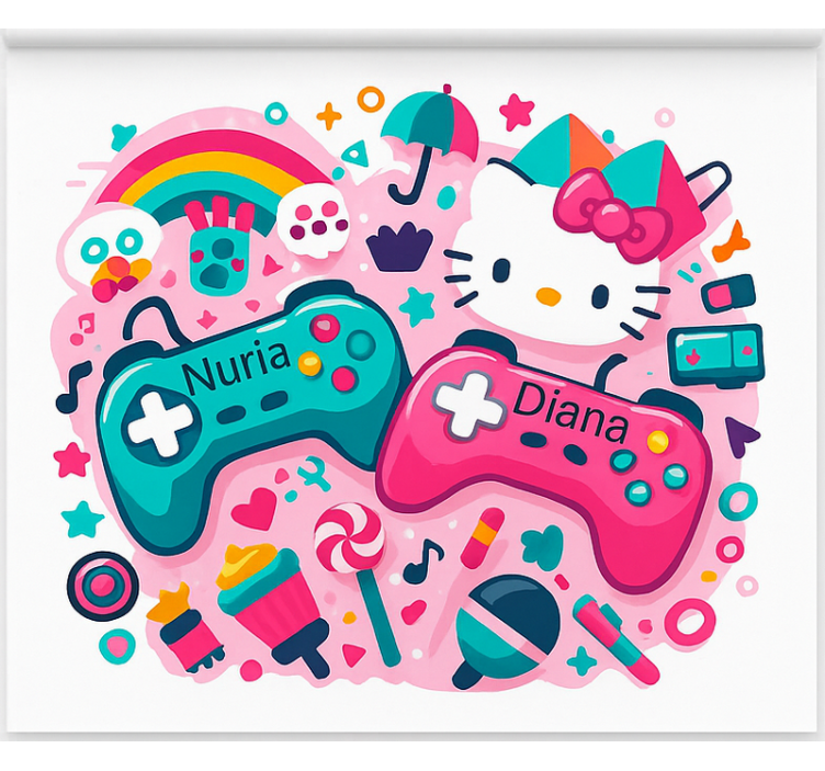 괴짜 블라인드 맞춤형 키티 컨트롤러 - TenStickers