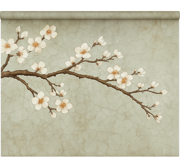 레스토랑용 블라인드 꽃이 만발한 일본나무 - TenStickers