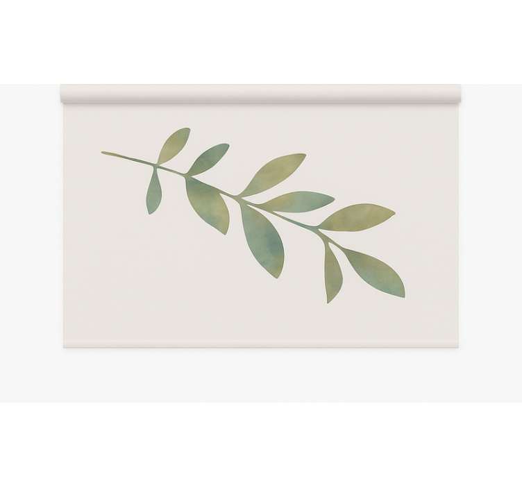 사무실 블라인드 대형 잎 디자인 - TenStickers