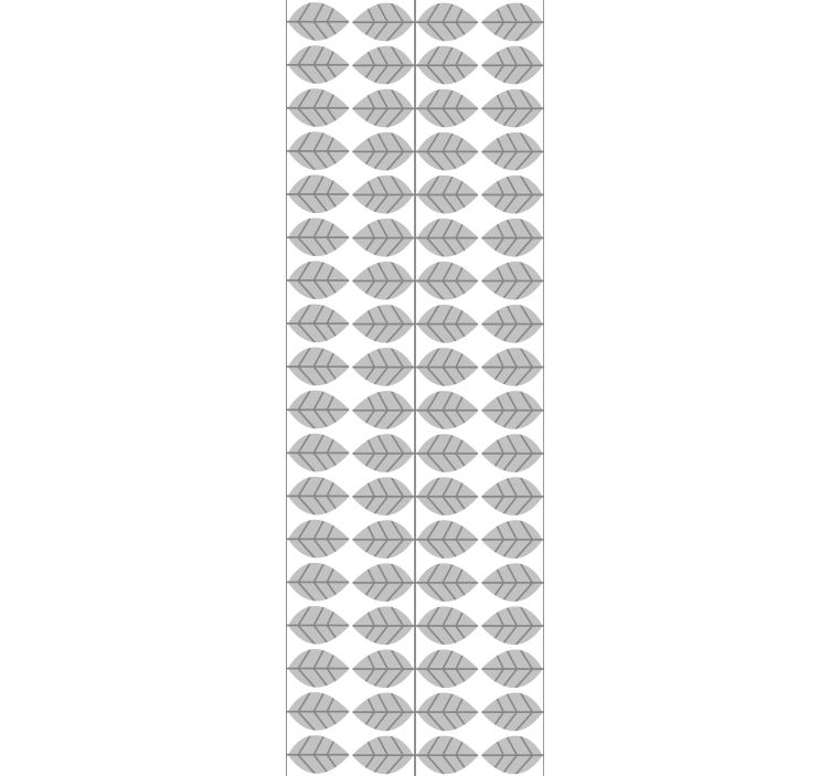 레스토랑용 블라인드 우아한 잎사귀 조화 - TenStickers