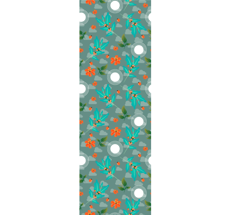 레스토랑용 블라인드 플로럴 기하학 - TenStickers