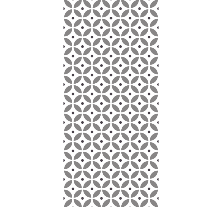 주방 블라인드 북유럽 스타일의 이음새 없는 원형 - TenStickers