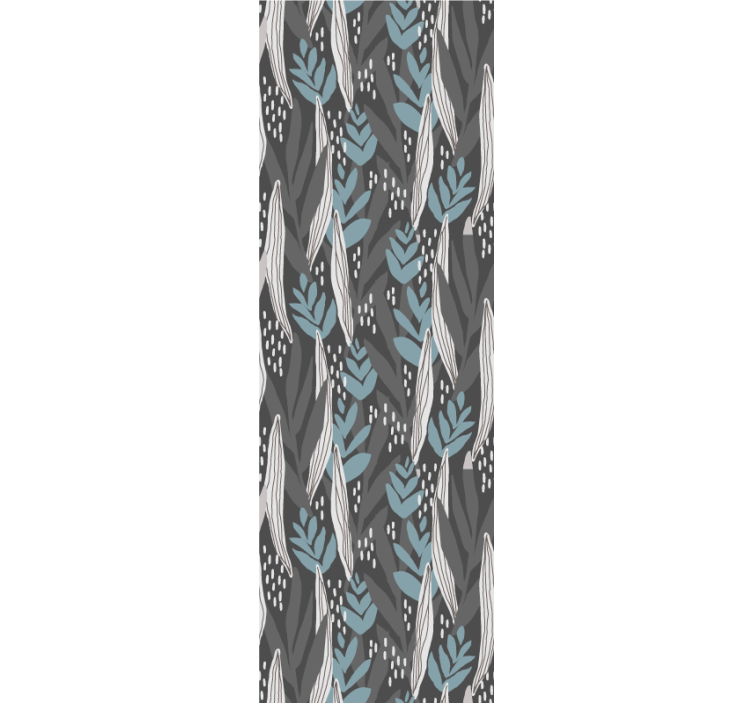 레스토랑용 블라인드 플로랄 그레이 아쿠아렐라 - TenStickers