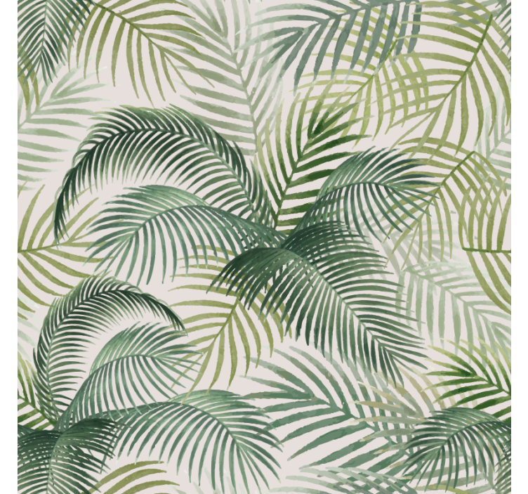 레스토랑용 블라인드 자연의 야생 초록 잎 - TenStickers