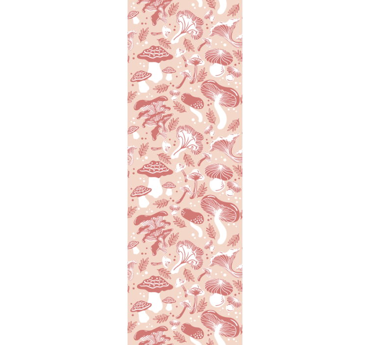 레스토랑용 블라인드 베이지 배경의 숲속 버섯 - TenStickers