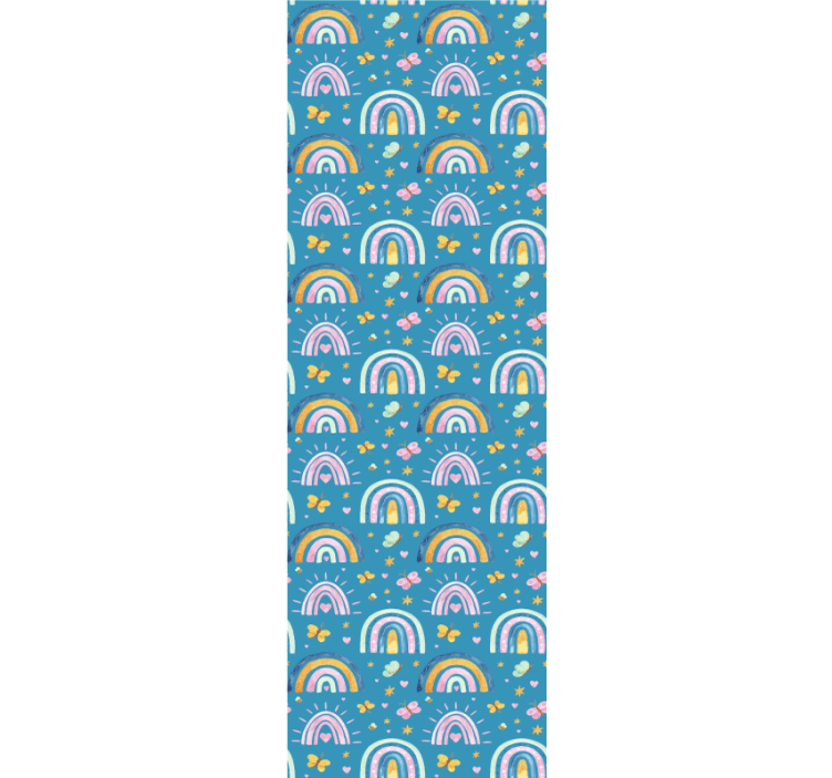 아동용 블라인드 나비 무지개 패턴 - TenStickers