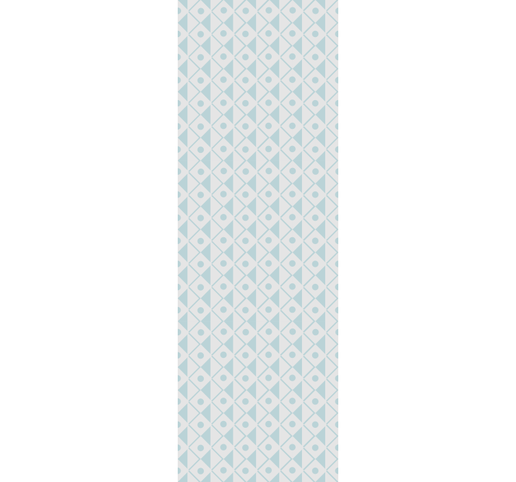 아동용 블라인드 파란색과 흰색 마름모 디자인 - TenStickers