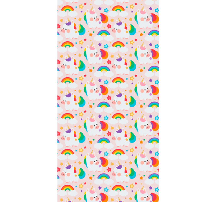 아동용 블라인드 다채로운 말 - TenStickers