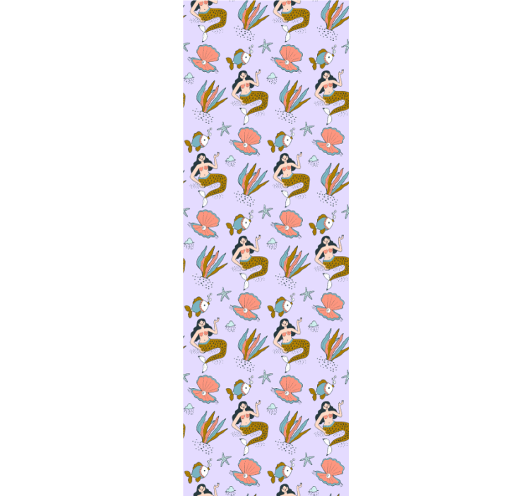 아동용 블라인드 인어와 조개껍질 - TenStickers