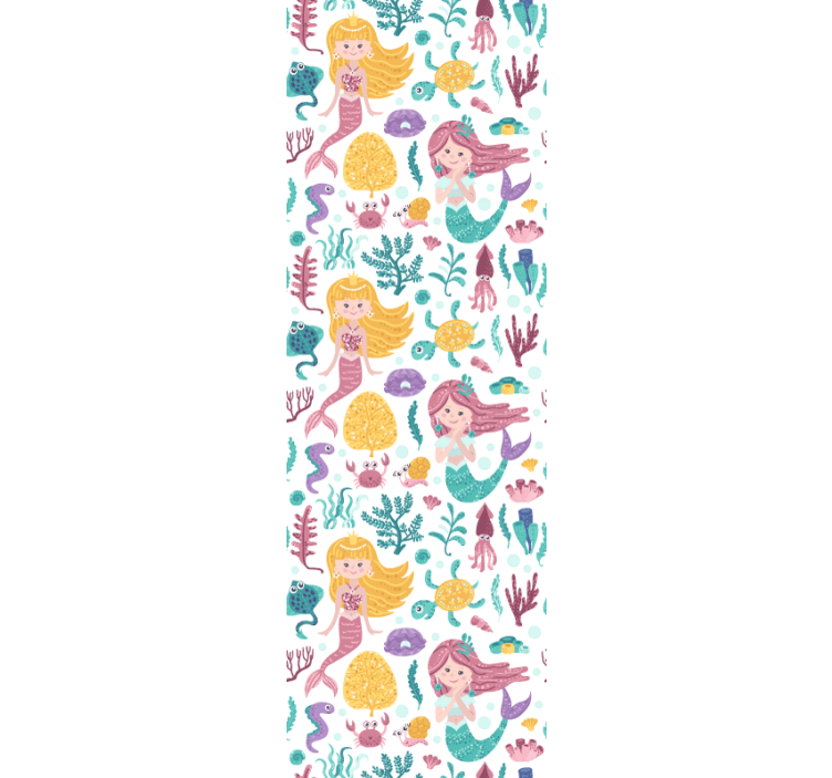 아동용 블라인드 인어와 게 - TenStickers