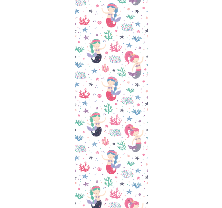 아동용 블라인드 인어 아동과 포니테일 - TenStickers