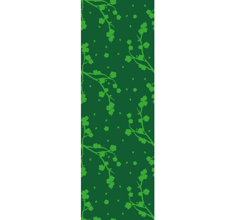 아동용 블라인드 한국의 푸른 나무와 가지 - TenStickers