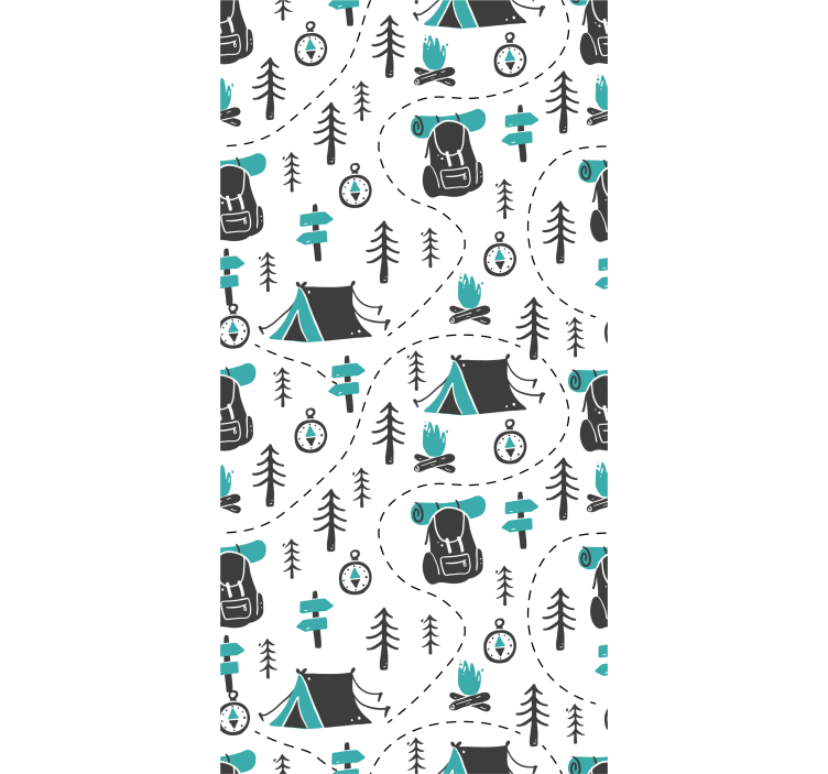 아동용 블라인드 캠핑 자연 패턴 - TenStickers