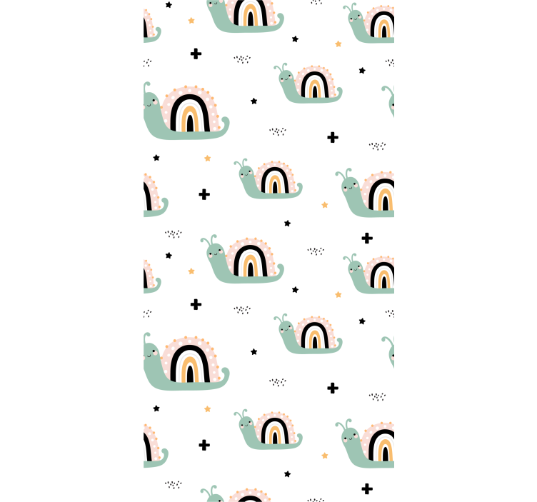 아동용 블라인드 귀여운 달팽이 무지개 껍질 - TenStickers