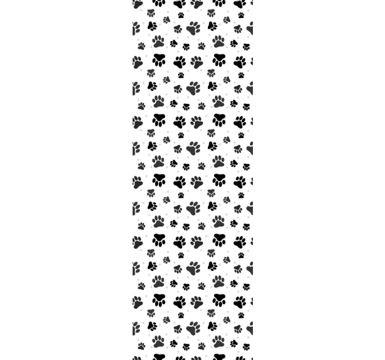 아동용 블라인드 애완동물 발자국 패턴 배경 - TenStickers