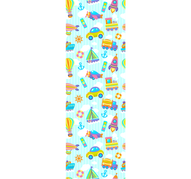 아동용 블라인드 귀여운 자동차 디자인 - TenStickers