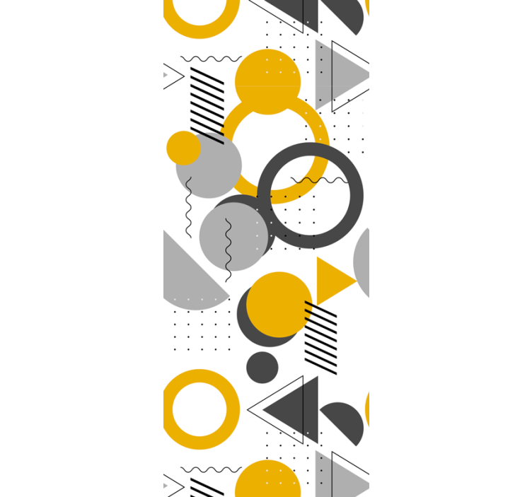 사무실 블라인드 seamless 레트로 기하학 패턴 - TenStickers