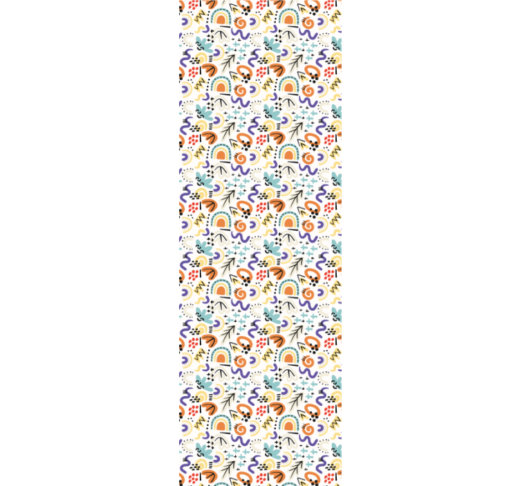 사무실 블라인드 유기농 평면 추상 패턴 - TenStickers