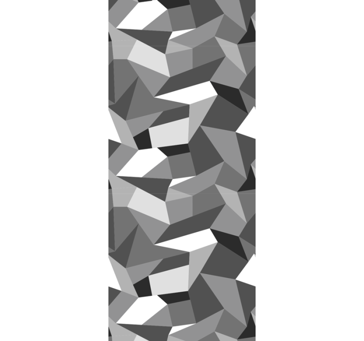 사무실 블라인드 블랙 앤 화이트 삼각형 - TenStickers