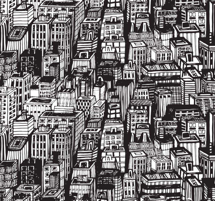 사무실 블라인드 뉴욕 마천루 - TenStickers