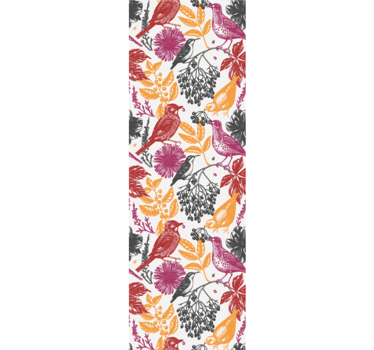 청소년용 블라인드 야생 정원 꽃 패턴 - TenStickers