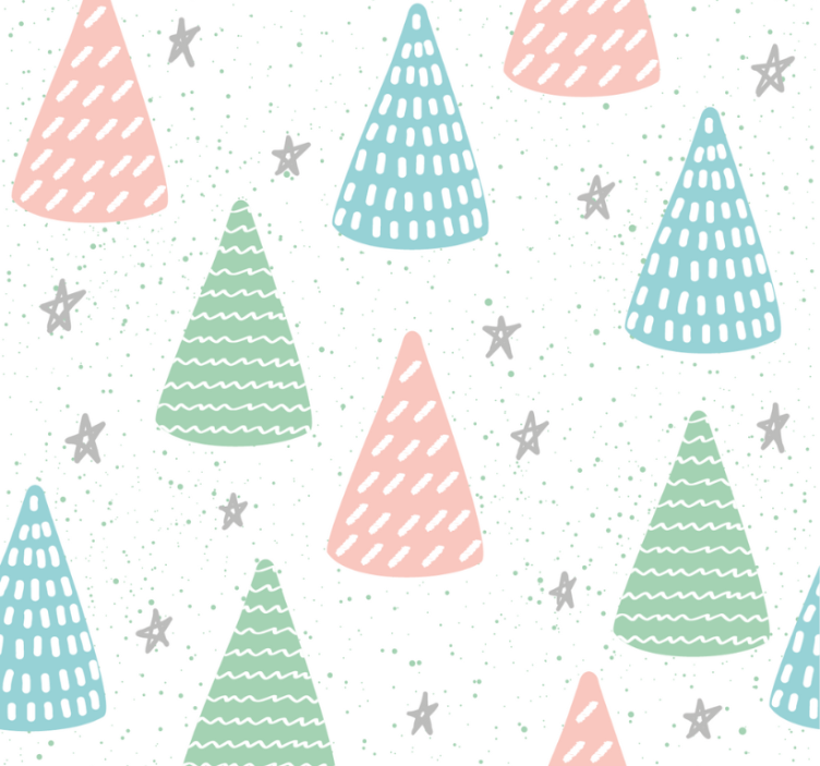 청소년용 블라인드 회색 별과 나무줄기 - TenStickers