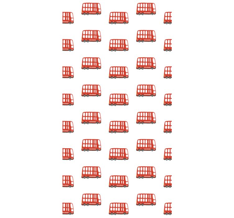 청소년용 블라인드 런던 버스 패턴 - TenStickers